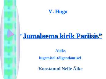Slaidishow Jumalaema kirik Pariisis - V Hugo