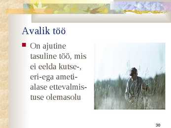 Tööjõud #30