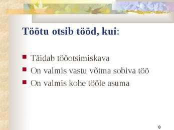 Tööjõud #8