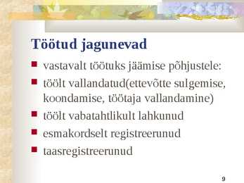 Tööjõud #9