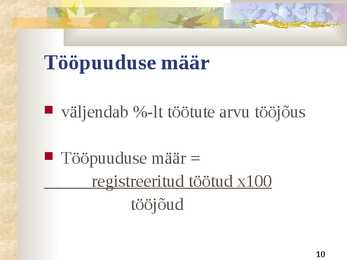 Tööjõud #10