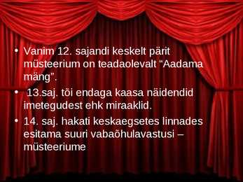 Teatri ajalugu #4