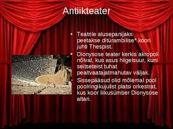 Teatri ajalugu #7