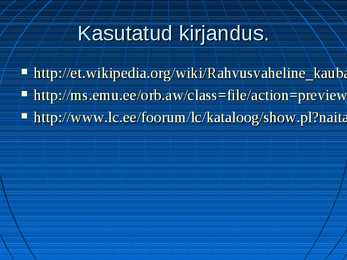 Rahvusvahelise kaubanduse mõiste #11