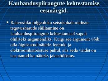 Rahvusvahelise kaubanduse mõiste #8