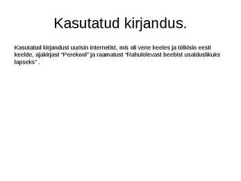Väikelapse tervislik toitumine #3