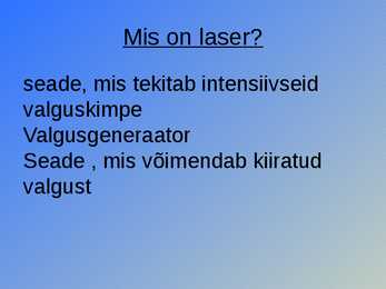 Laserid #2