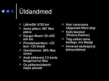 Marss PowerPoint esitlus #2