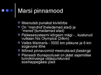 Marss PowerPoint esitlus #7