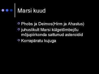 Marss PowerPoint esitlus #9