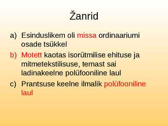 Madalmaade muusika #4