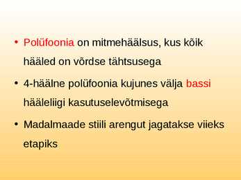 Madalmaade muusika #6