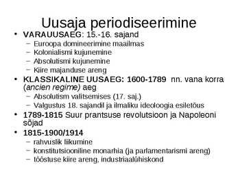 Uusaeg #3