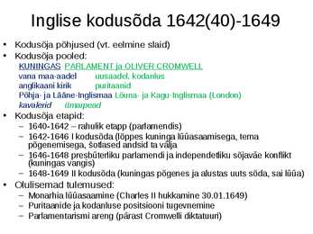Inglismaa 17 -18-saj #5