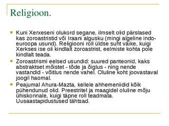 Pärsia riik #7