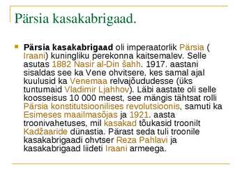 Pärsia riik #9
