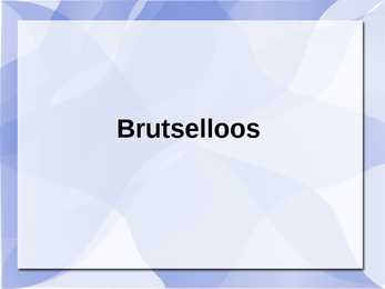 Brutselloos - haigus