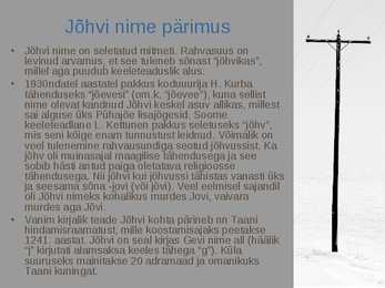 Jõhvi kultuurilugu #2