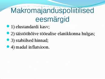 Majandusalused #3