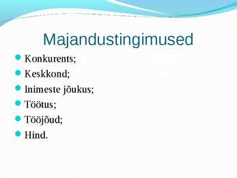 Majandusalused #6