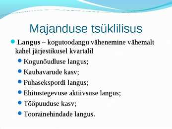 Majandusalused #8