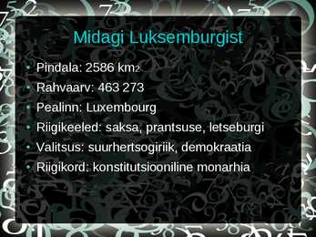 Luksemburg - powerpoint #2