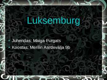 Luksemburg - powerpoint