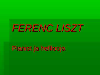 Ferenc Liszt