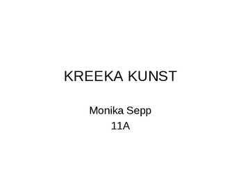 Kreeka kunst