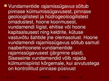 Vundamendid ja Alused #16