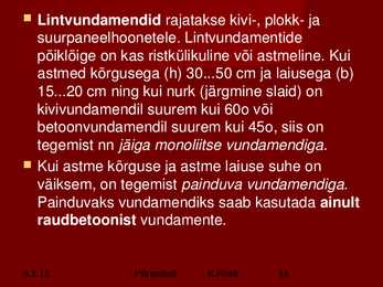 Vundamendid ja Alused #18