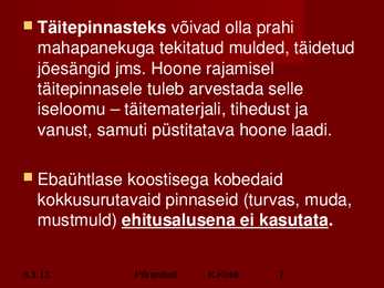 Vundamendid ja Alused #7