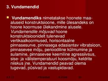 Vundamendid ja Alused #10