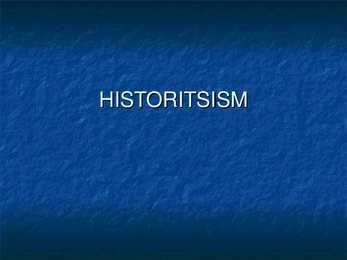 Historitsisim