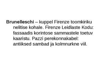 Vararenessansi arhitektuur #2