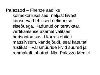 Vararenessansi arhitektuur #5