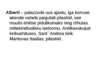 Vararenessansi arhitektuur #7