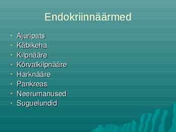 Narkootikumide mõju endokriinnäärmetele #2