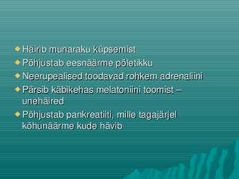 Narkootikumide mõju endokriinnäärmetele #5