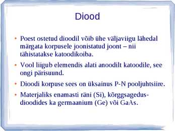 Dioodid #7