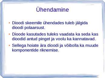 Dioodid #8