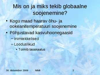 Globaalne soojenemine powerpoint #2