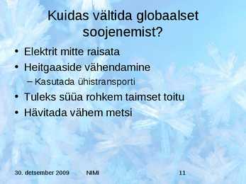 Globaalne soojenemine powerpoint #11
