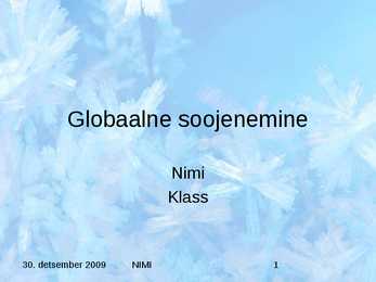 Globaalne soojenemine powerpoint
