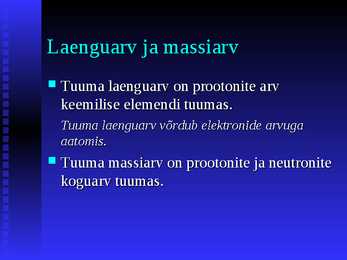 Aatomituumaehitus ja isotoobid #6