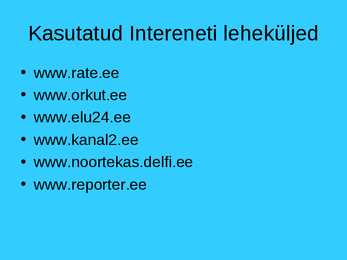 Hinnanguline sõnavara noorte keeles #6