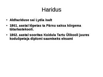 Lydia koidula slaidiesitlus #3