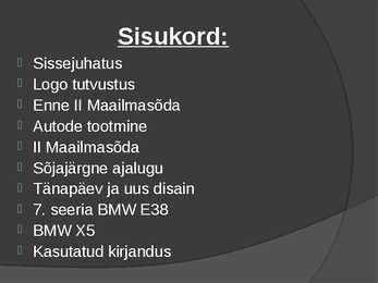 BMW ajalugu #2