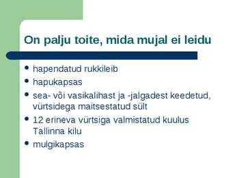 Eesti rahvustoidud #3