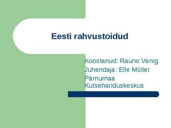 Eesti rahvustoidud